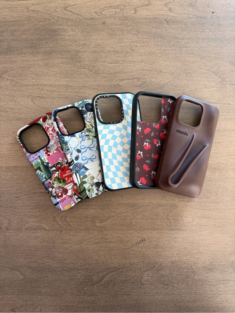 Bundle of 6 iPhone 15 Pro Cases | Wildflower, Casetify, Rhode + More